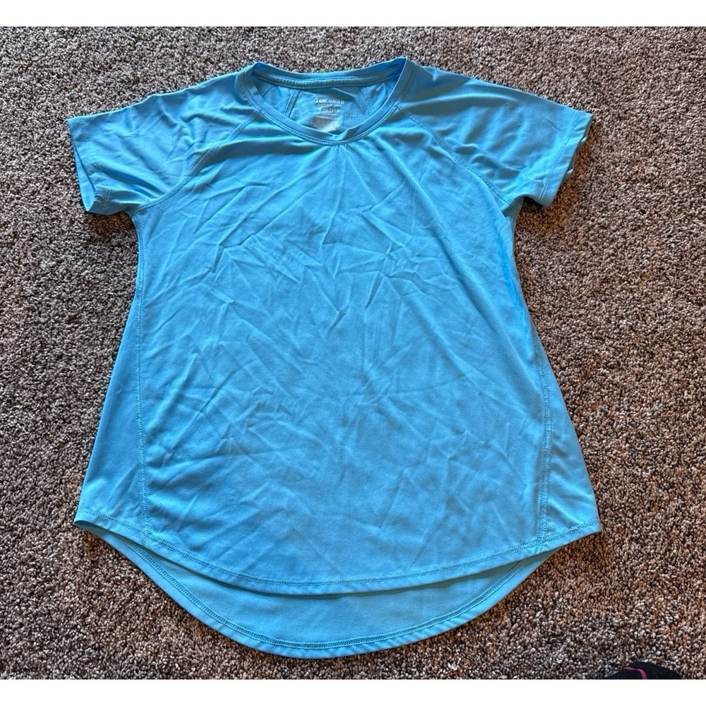Tek Gear Women's Blue Workout Gear Short Sleeve Tee Size Small Petite